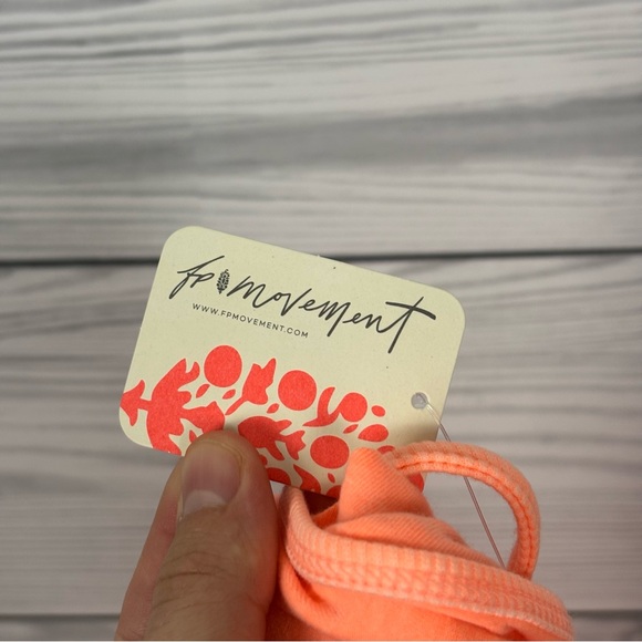 FP Free People Movement Hot Shot Onesie Pastel Peach Orange NWT - Picture 10 of 13